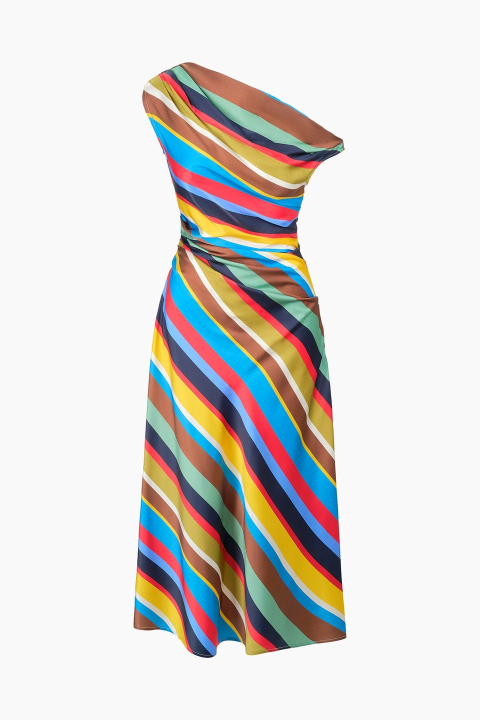 Phare Silk Dress Market Stripe