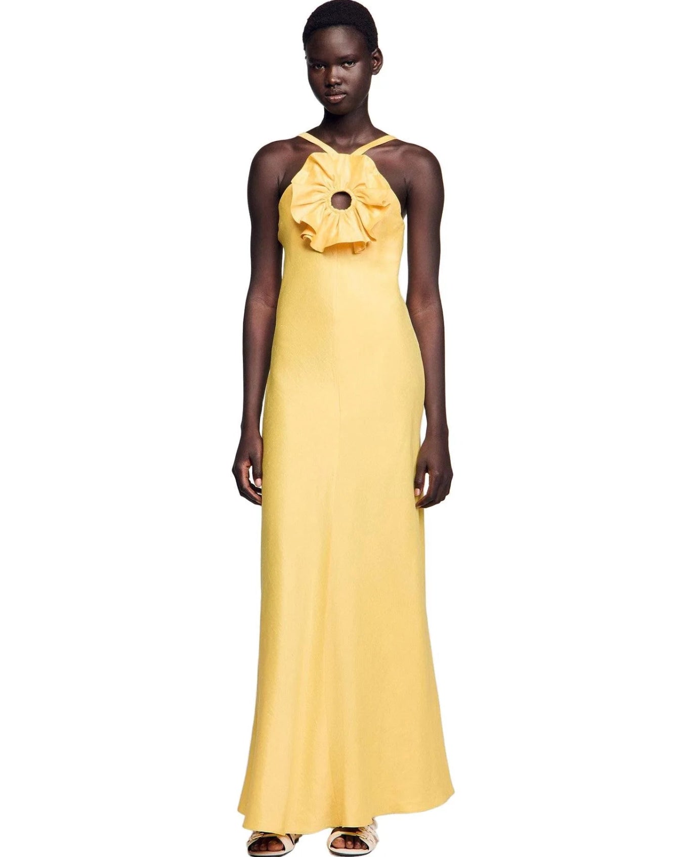 Ruffled Flare Maxi