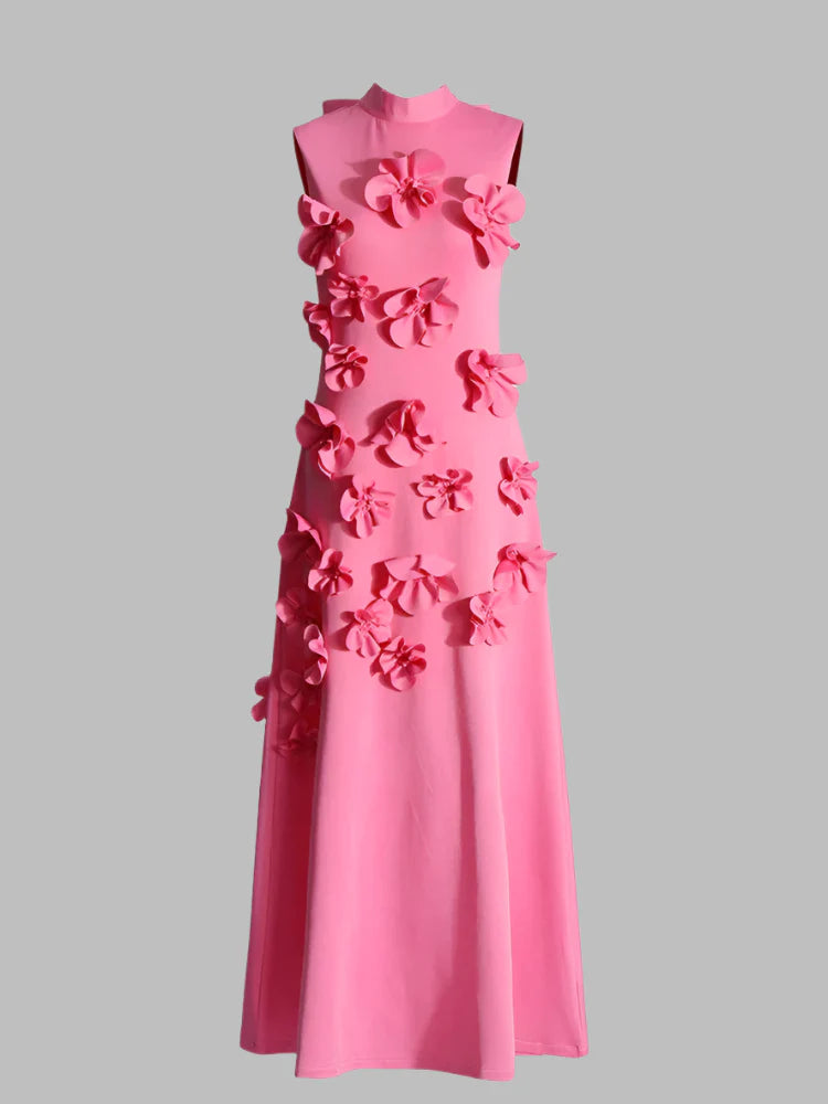 Flower Applique Dress