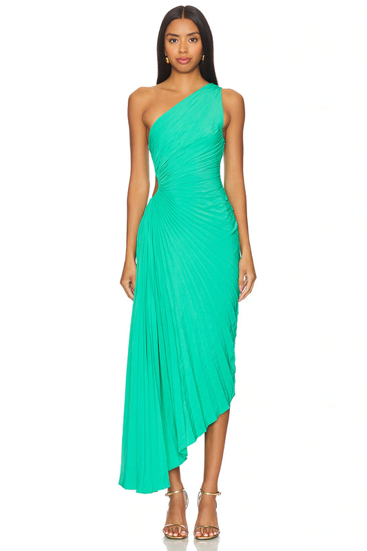 Delfina Dress In Deep Mint