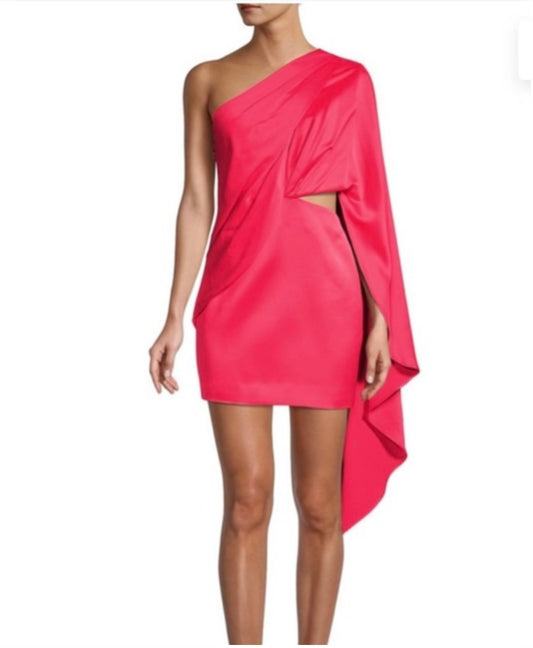 Anne Cape Cutout Mini Dress