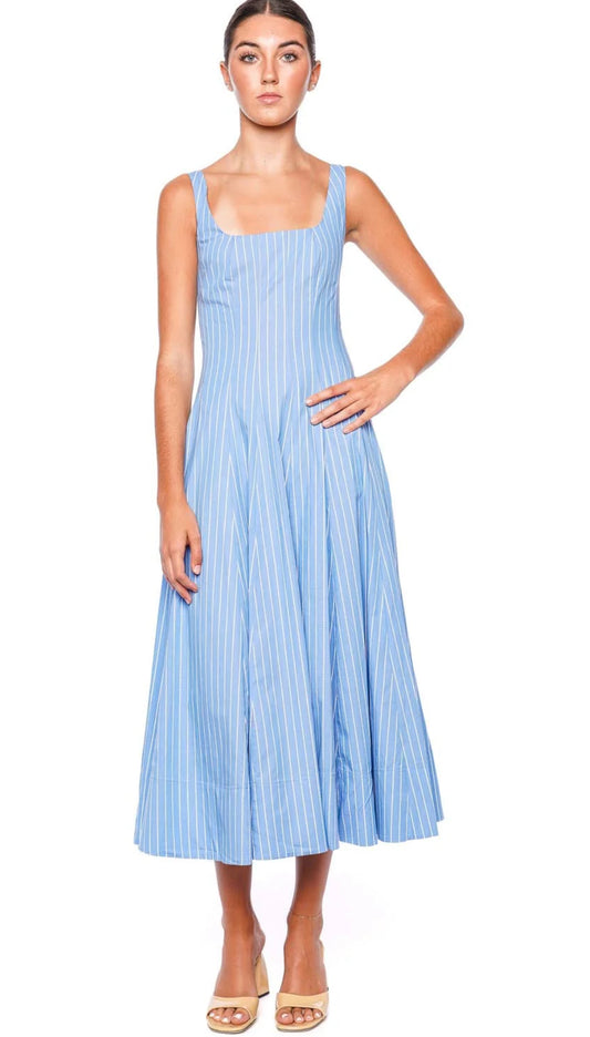 Blue Wells Midi Dress