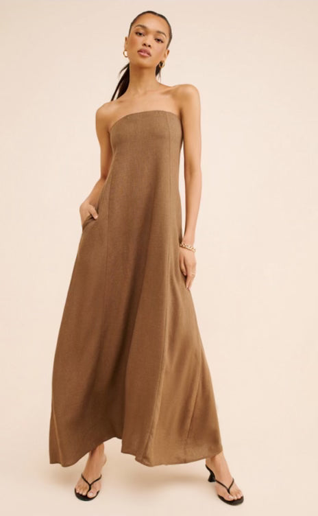 Fleur Strapless Maxi Dress