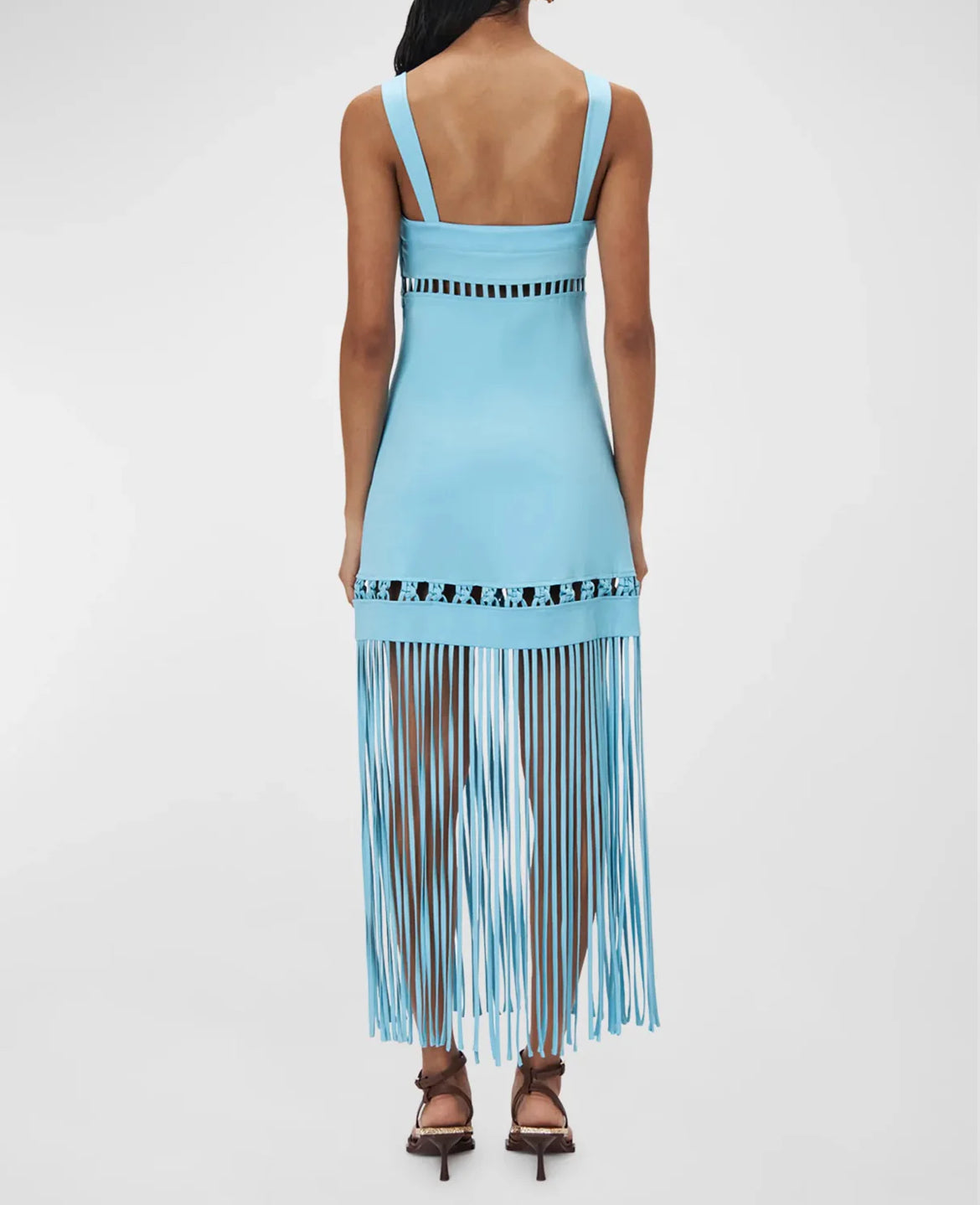 Effy Sateen Dress In Capri