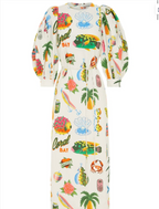 Samaki Puff Midi Dress