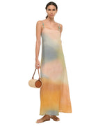 Laura Linen Dress Pastel Clouds