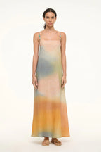 Laura Linen Dress Pastel Clouds