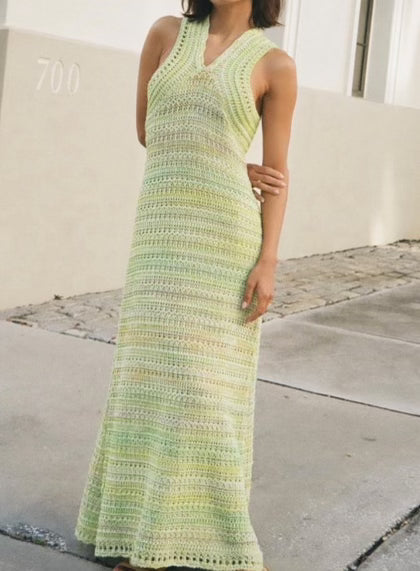 Green Knit Maxi