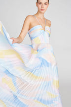 Swirl Satin Gown