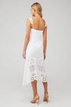 Irma Eyelet White Maxi