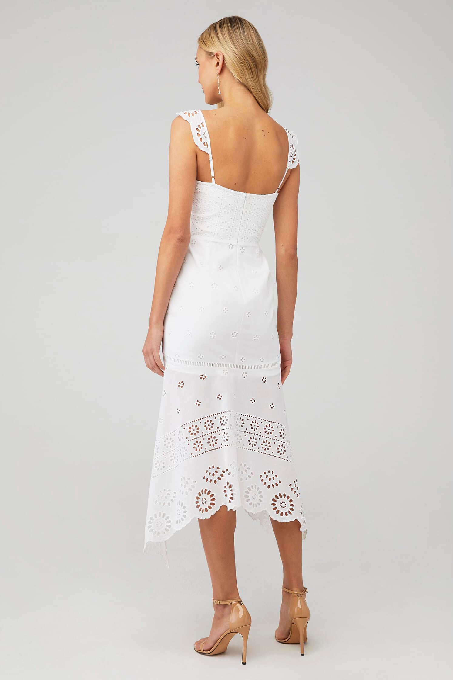 Irma Eyelet White Maxi