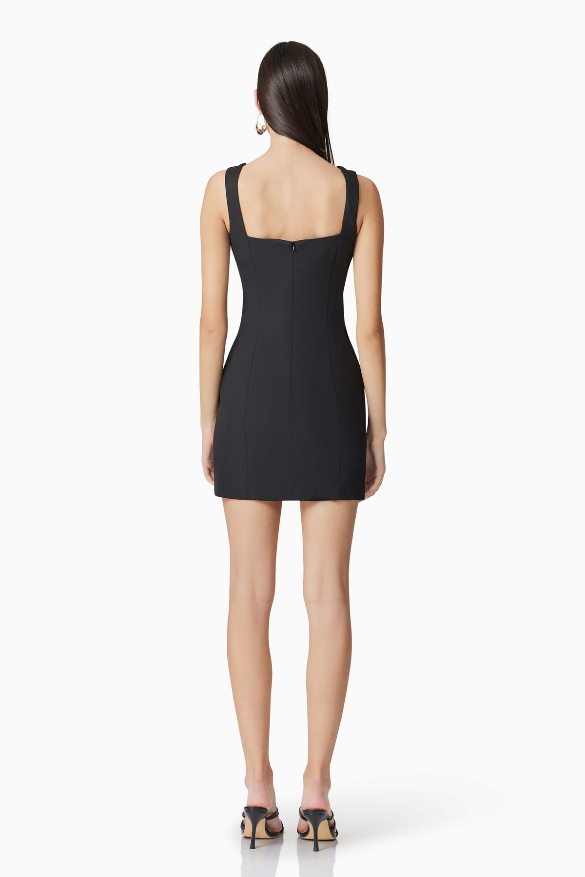 Trompe Blooming Mini Dress Black