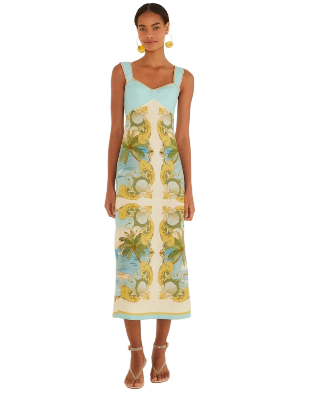 Royal Sea Maxi Dress