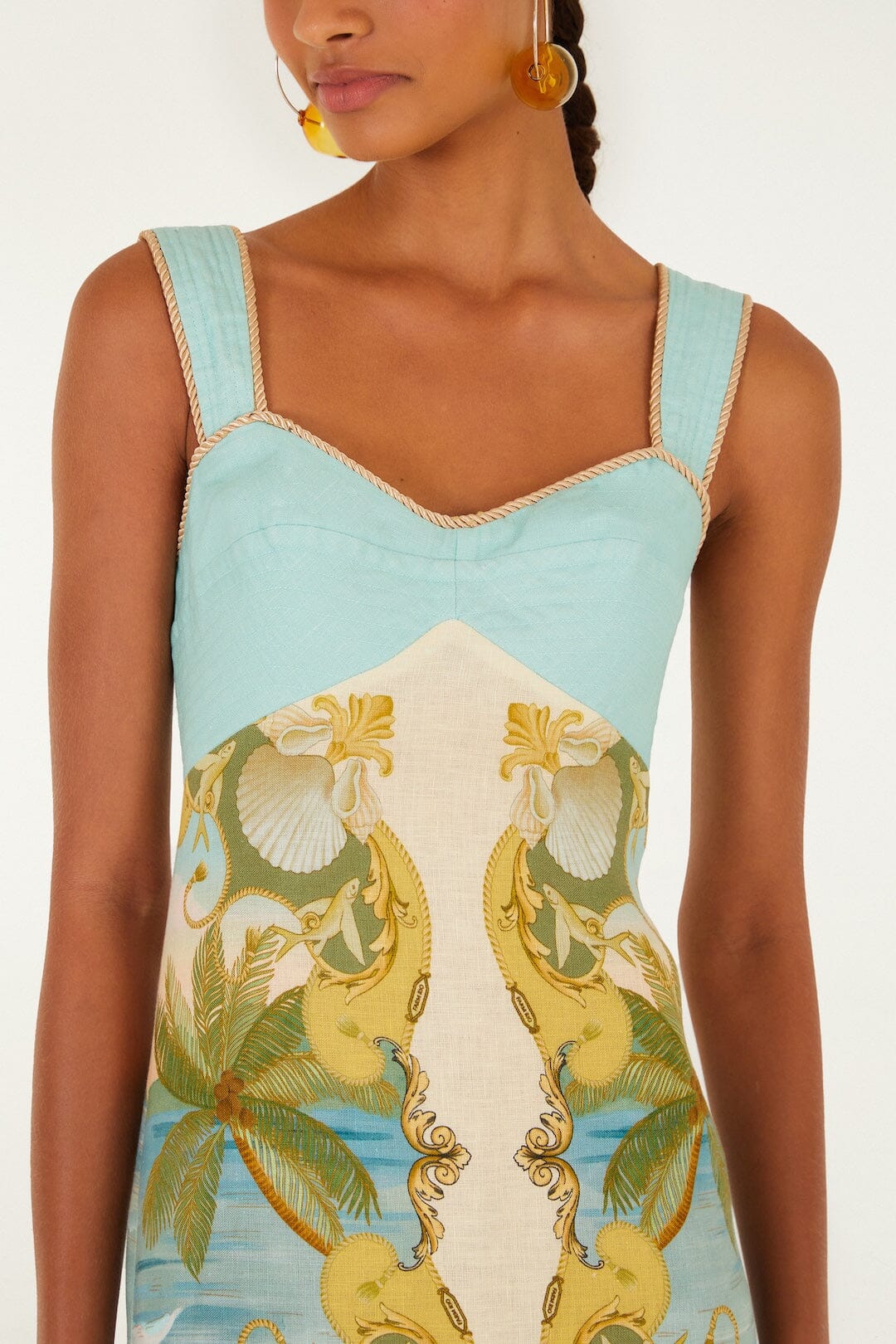 Royal Sea Maxi Dress