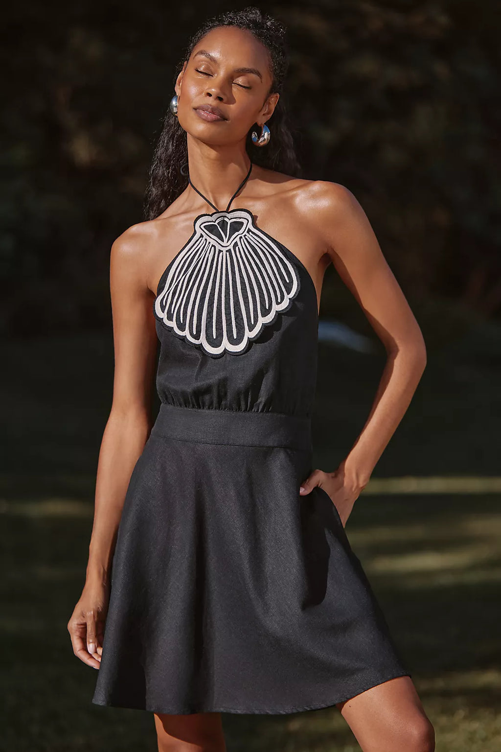 Shell Linen Blend Dress