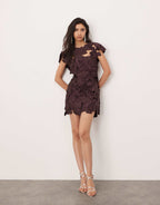 Burgundy Mini Dress