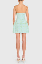 Bethany Skort Romper in Aquamarine