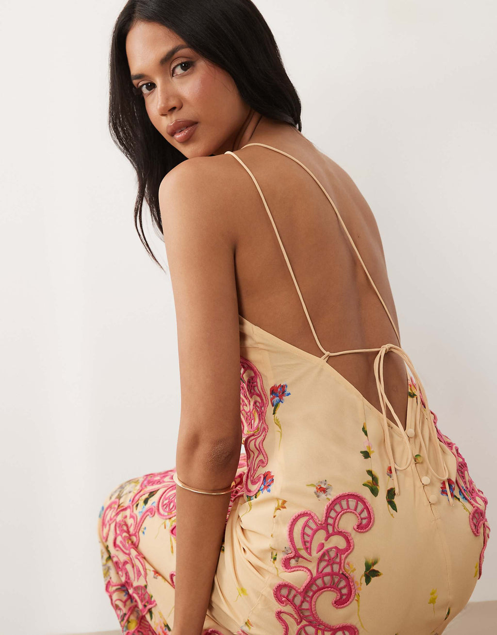 Sash Bias Cut Dress