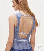 Gingham Blue Dress