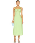 Sevilla Crochet Midi In Lime