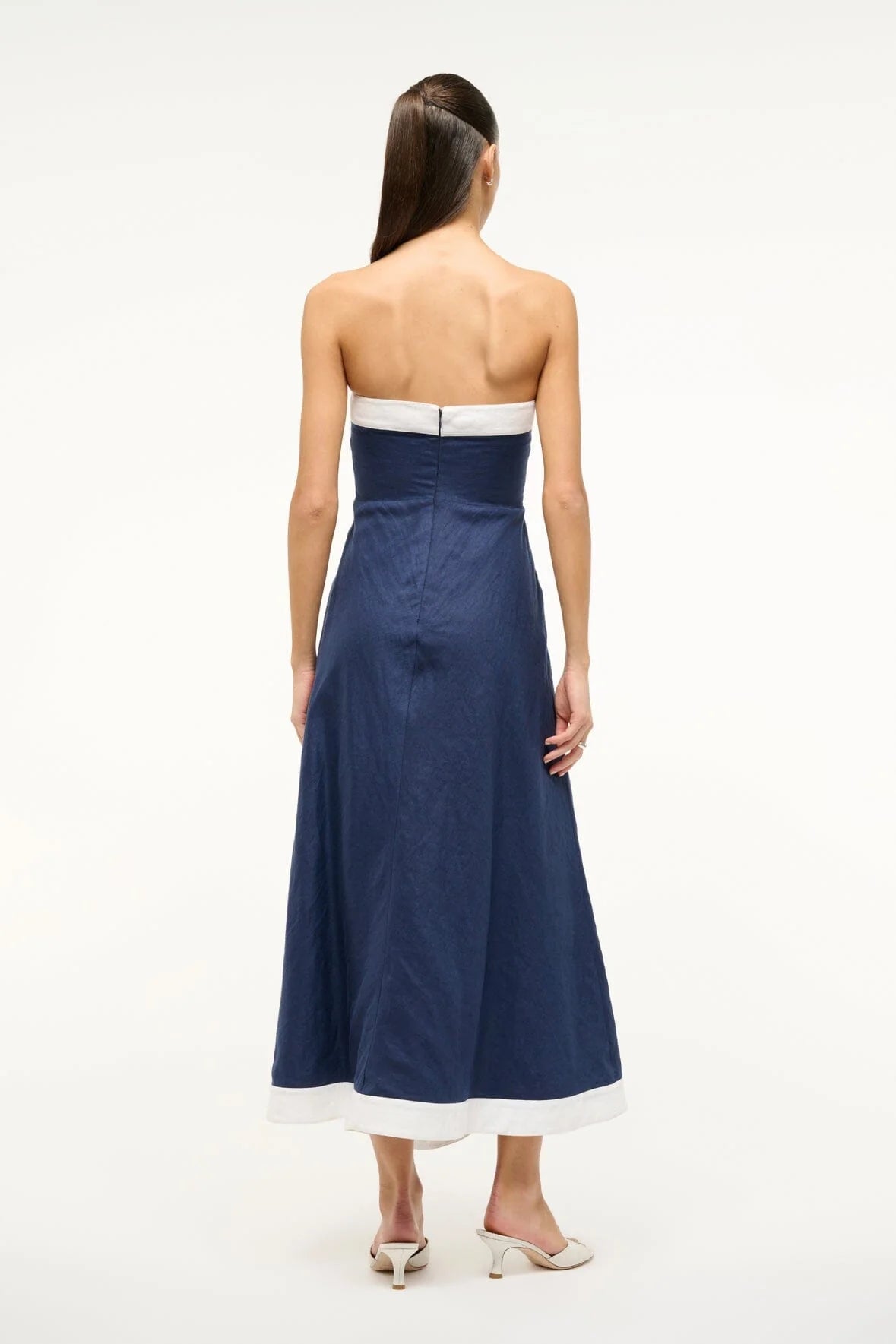Sirani Dress Navy White