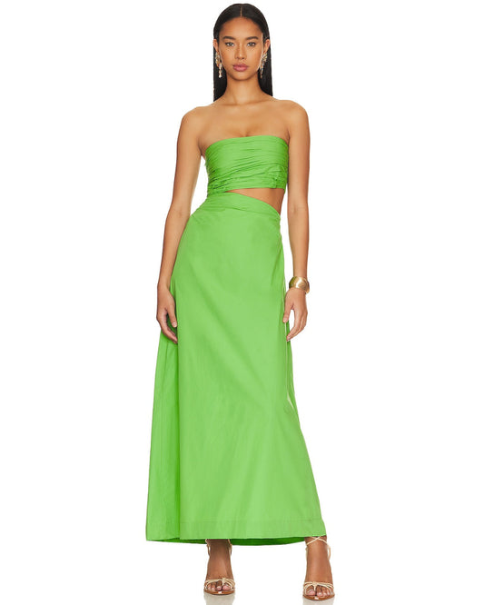 Asymmetric Cut Out Maxi
