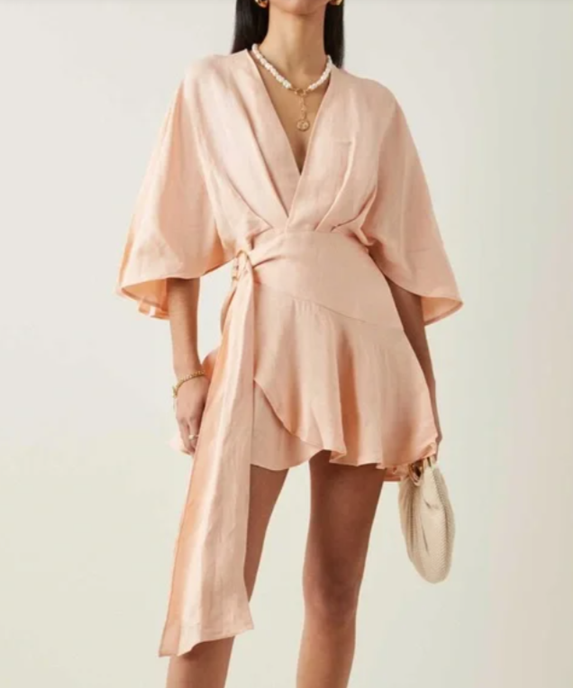 Olivia Wrap Mini Dress