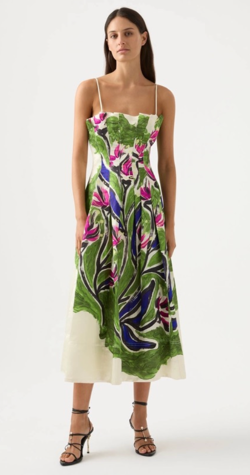 Paradiso Clinched Midi Dress