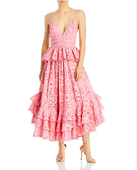 Tiered Bubblegum Dress
