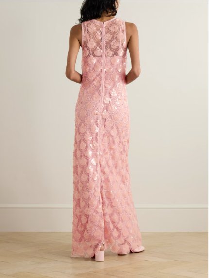 Embellished Sequin Gown