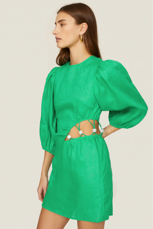 Elodie Green Mini Dress