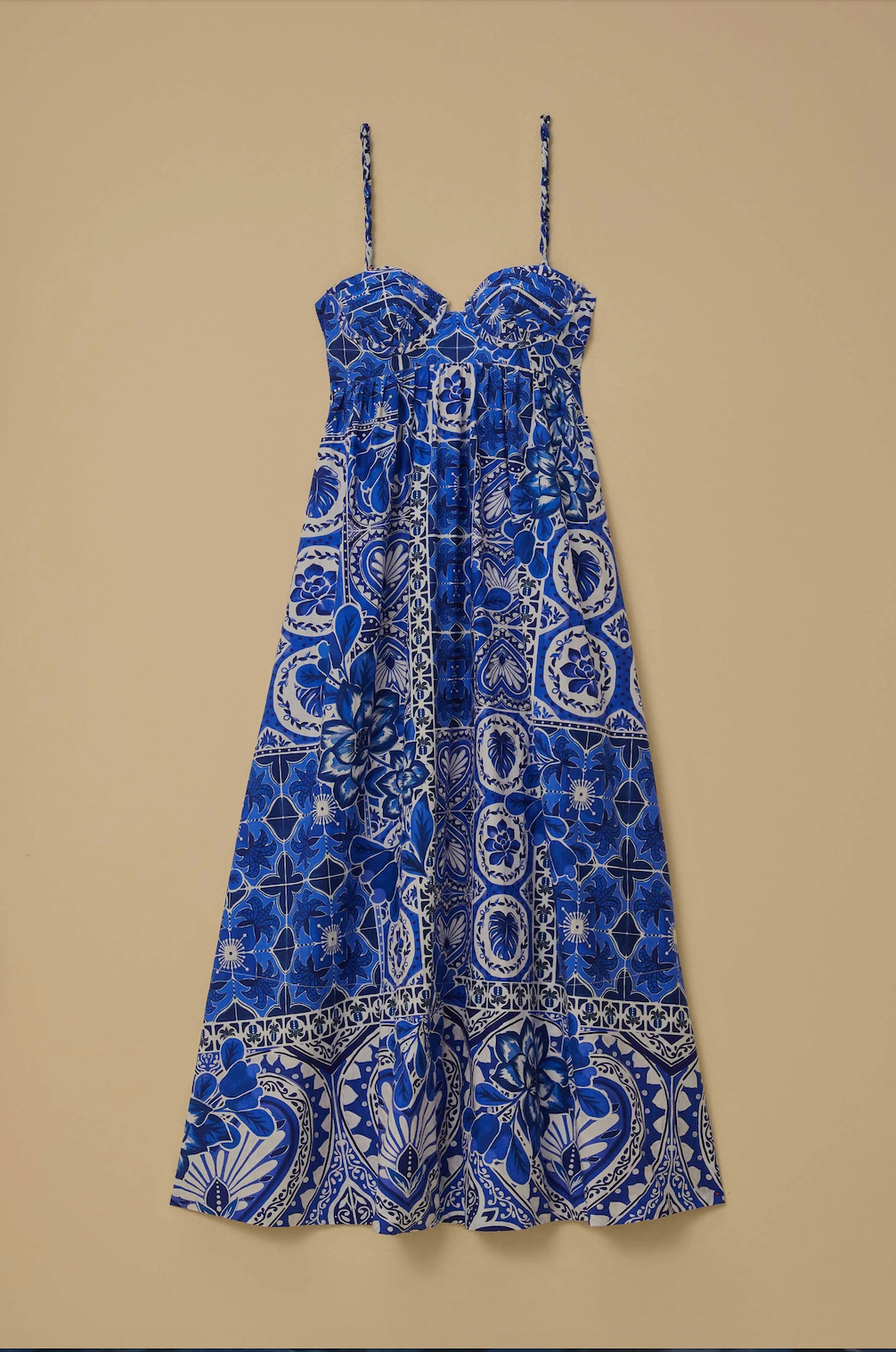 Blue Tile Maxi Dress