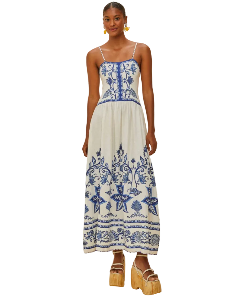 Shell Garden Maxi Dress