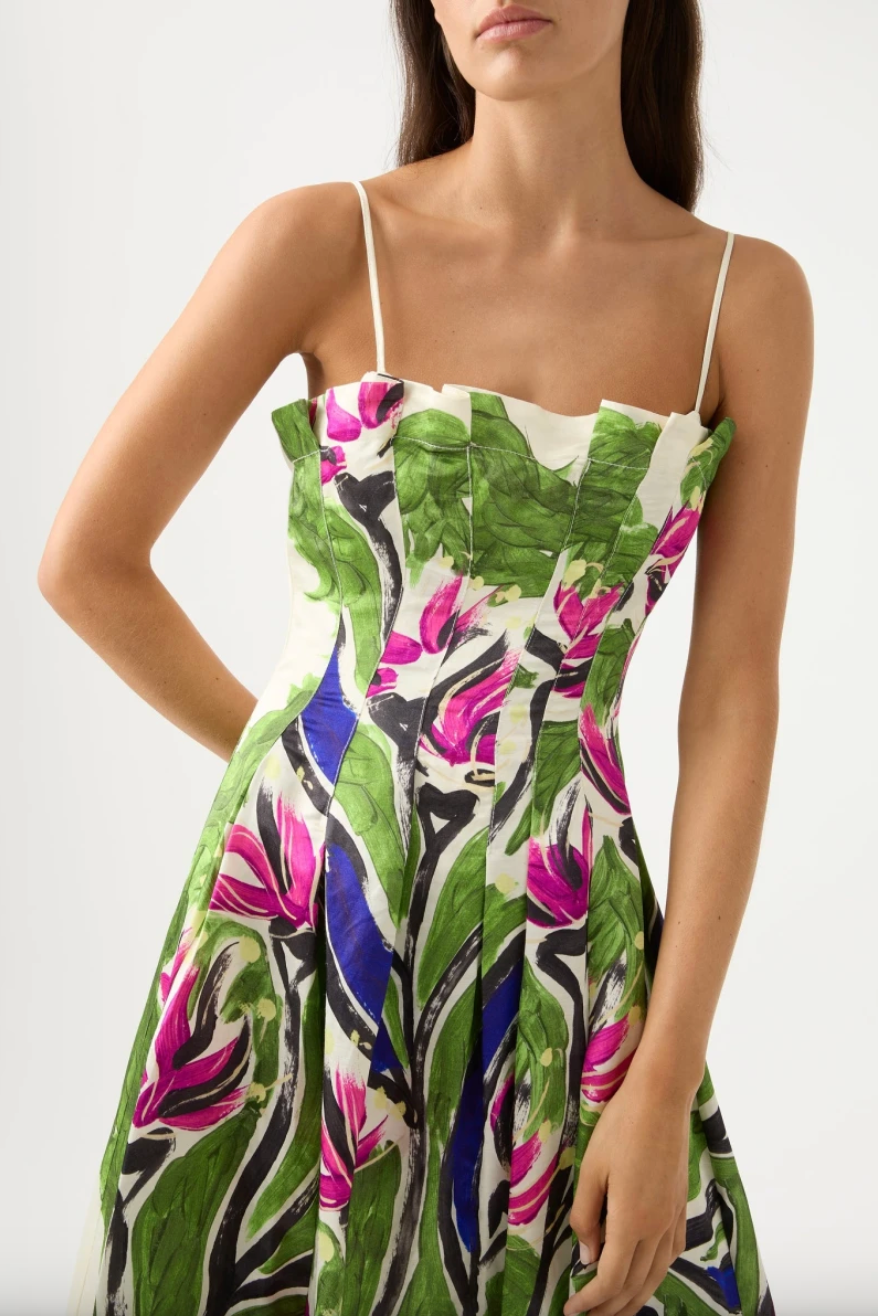 Paradiso Clinched Midi Dress