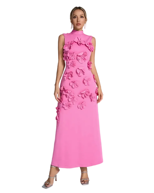 Flower Applique Dress