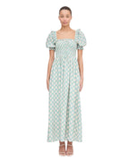Scarlett Dress In Raspberry Ikat