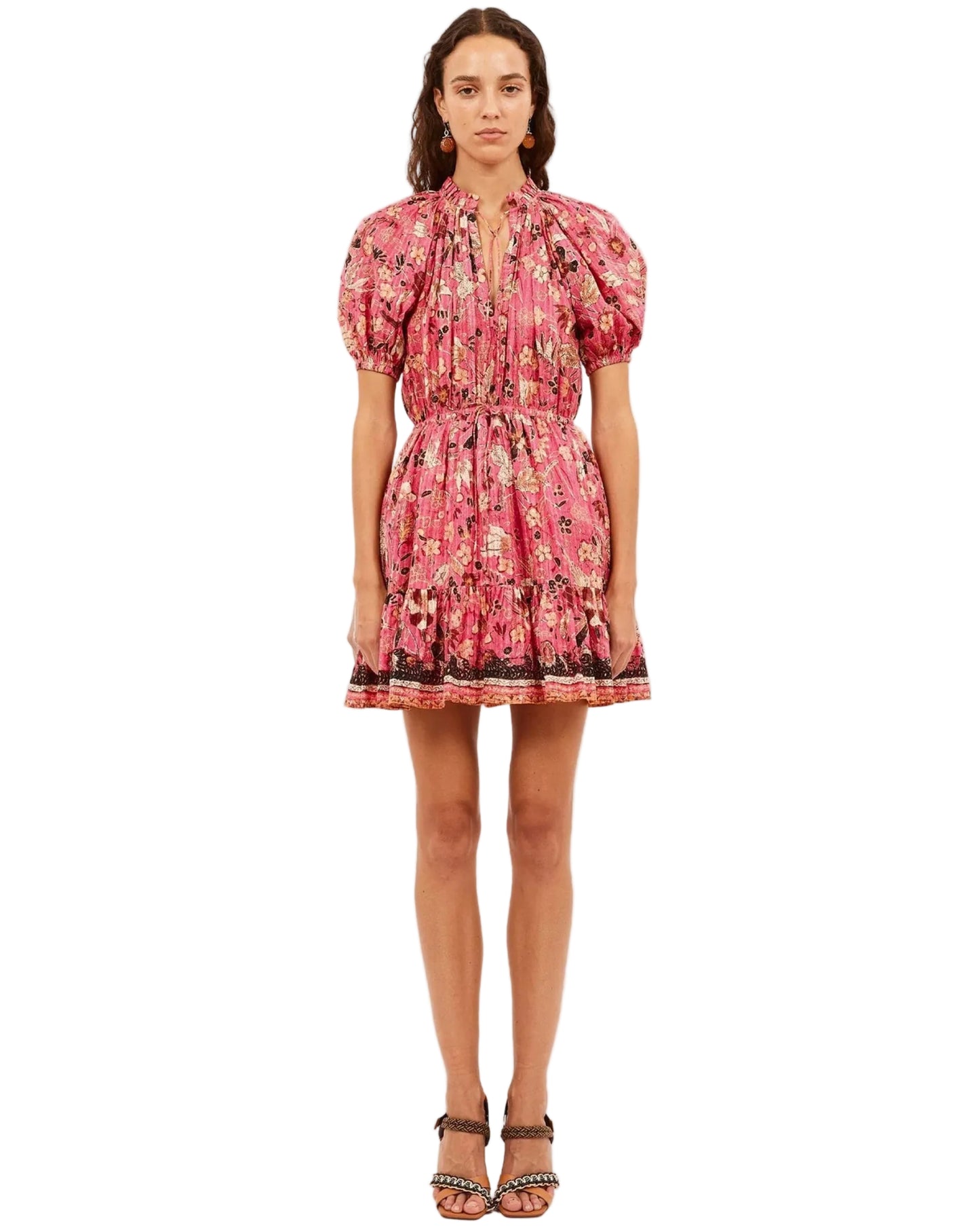 Sanna Puff-Sleeve Mini Dress