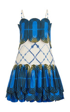Bettina Mini Dress in Blue