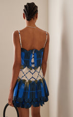 Bettina Mini Dress in Blue