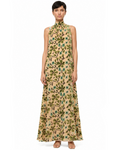 Albee Dress Moss Floral Tapestry