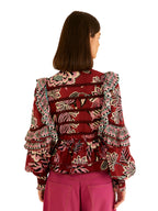 Garnet Ruffle Blouse
