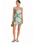 Hydrangea Embroidered Mini Dress