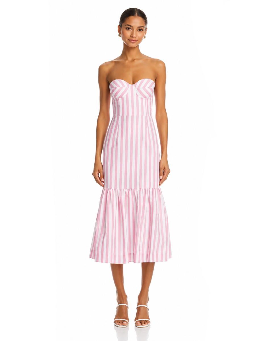 Pinstripe Pink Dress