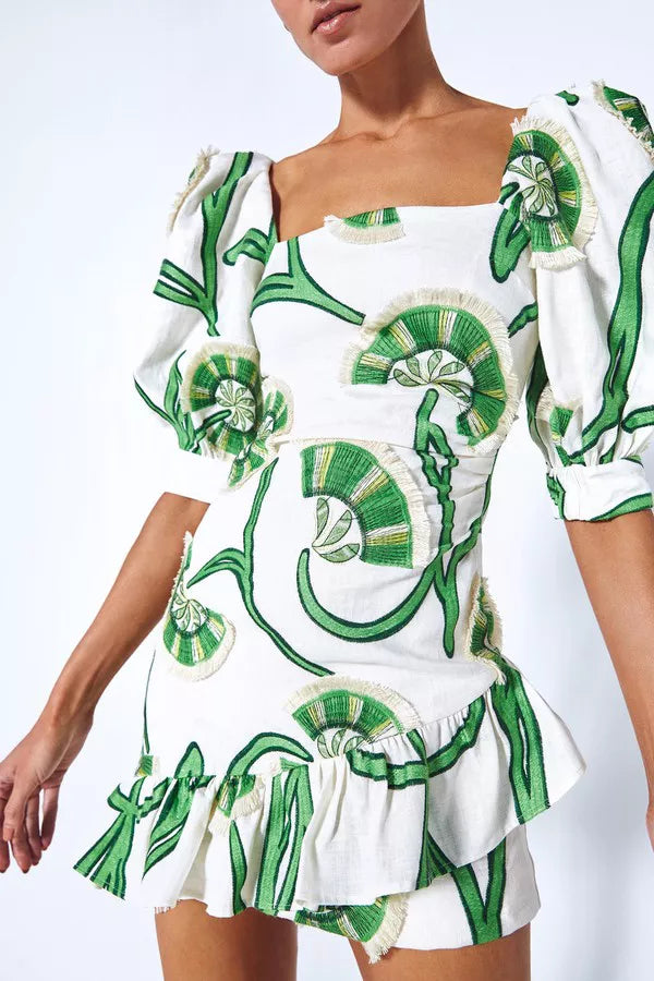 San Paolo Dress in Green