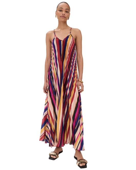 Sunburst Pleated Dress