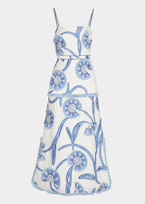 Boquet Printed Midi Dress