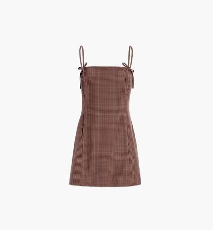 Rennie Dress Brown Plaid