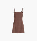 Rennie Dress Brown Plaid