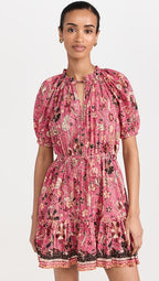 Sanna Puff-Sleeve Mini Dress
