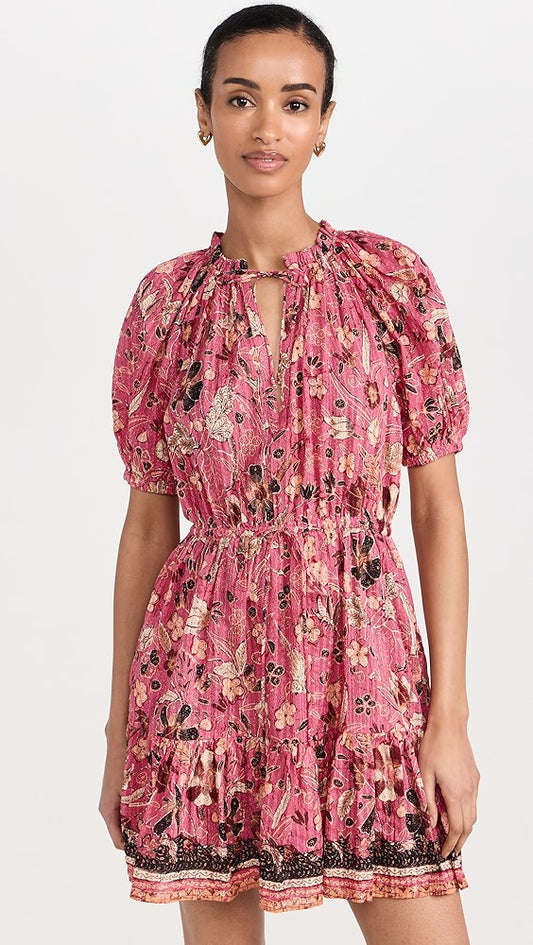 Sanna Puff-Sleeve Mini Dress